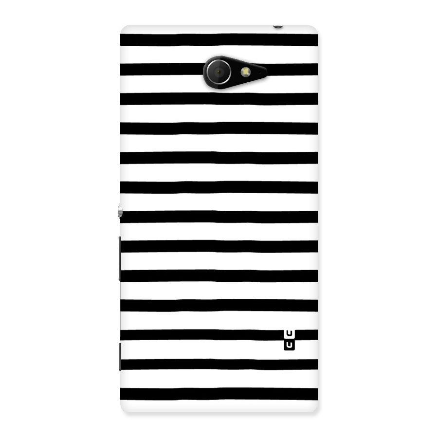 Elegant Basic Stripes Back Case for Sony Xperia M2