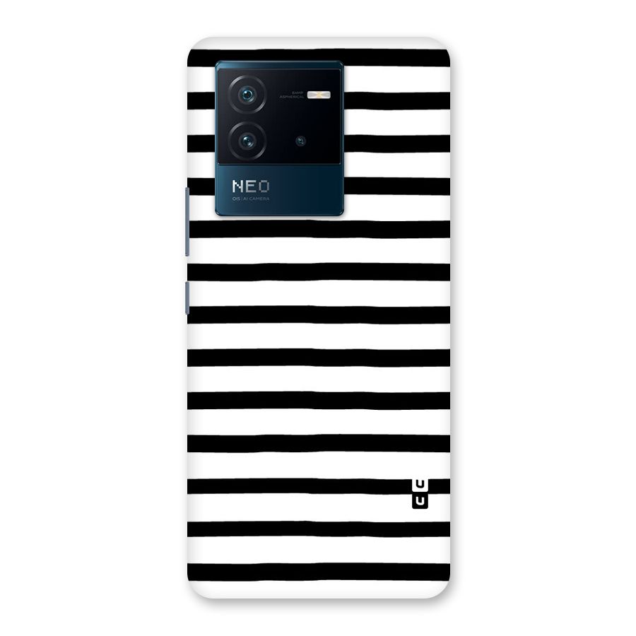 Elegant Basic Stripes Back Case for Vivo iQOO Neo 6 5G