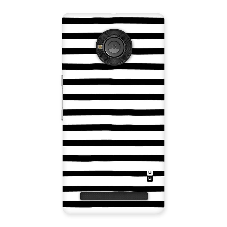 Elegant Basic Stripes Back Case for Yu Yuphoria