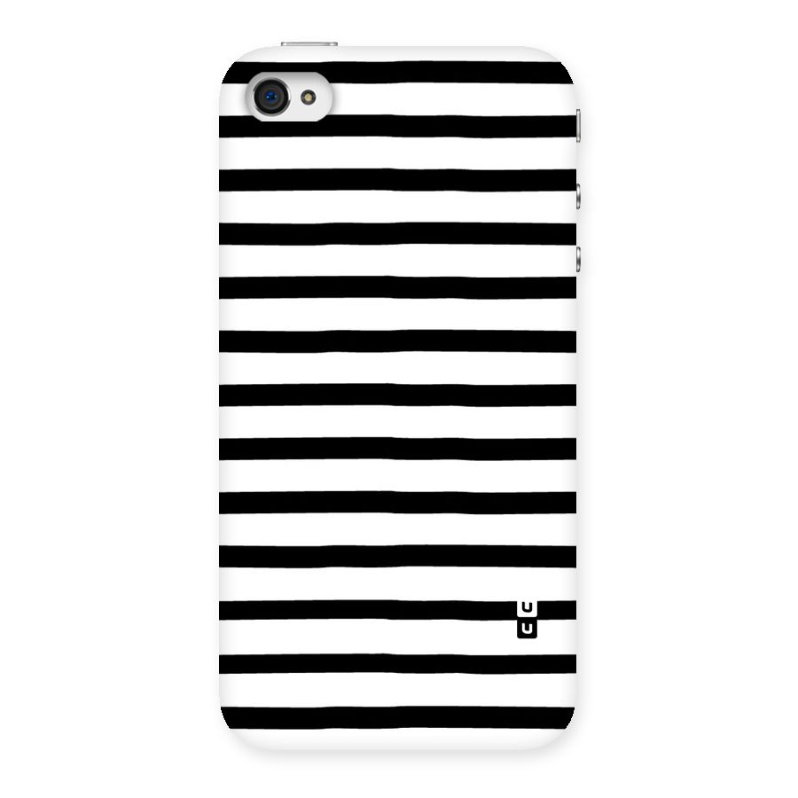 Elegant Basic Stripes Back Case for iPhone 4 4s