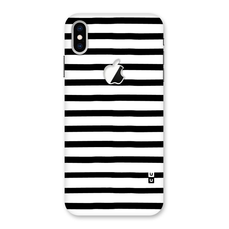 Elegant Basic Stripes Back Case for iPhone XS Max Apple Cut