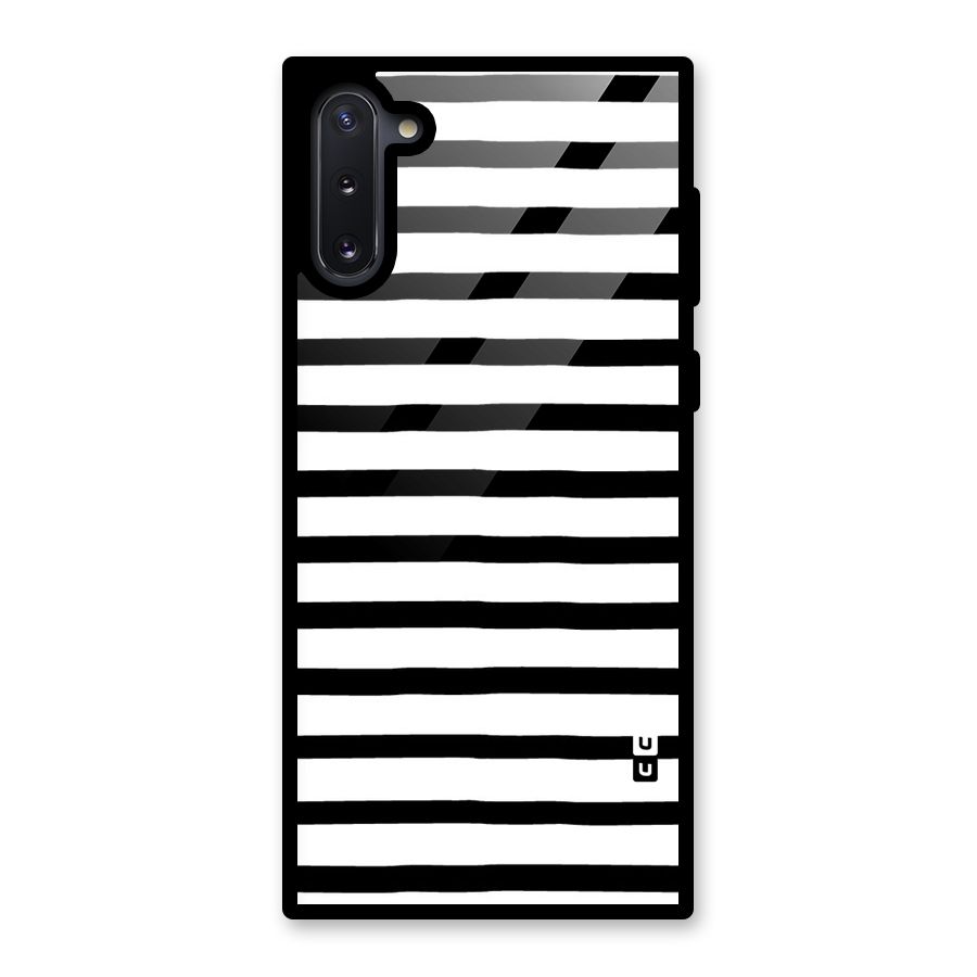 Elegant Basic Stripes Glass Back Case for Galaxy Note 10