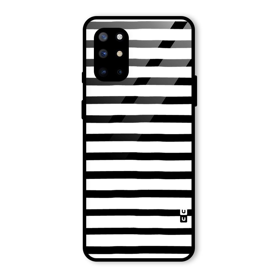 Elegant Basic Stripes Glass Back Case for OnePlus 8T