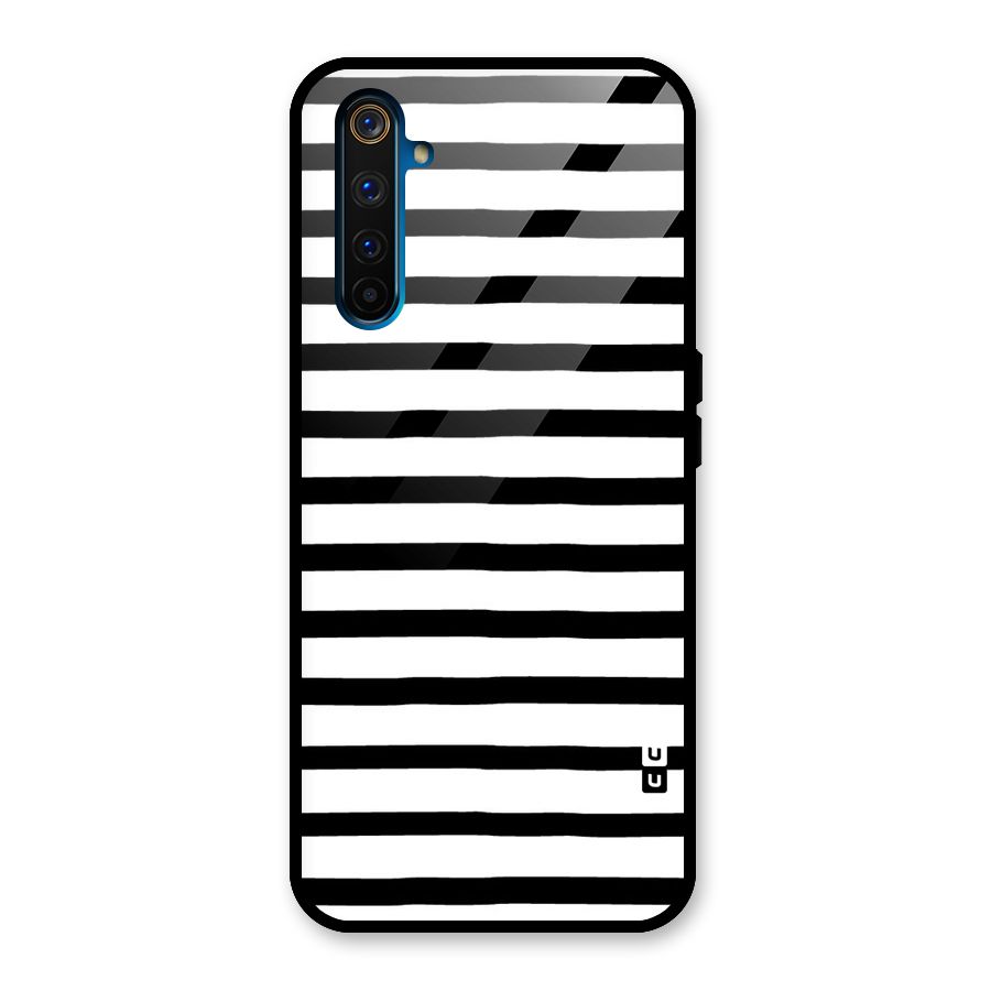 Elegant Basic Stripes Glass Back Case for Realme 6 Pro