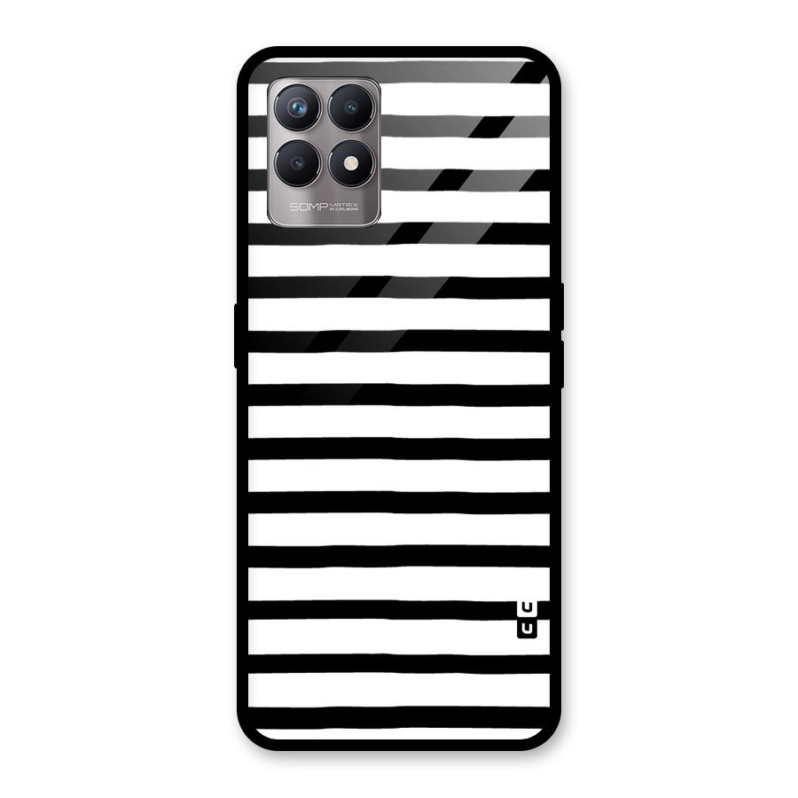 Elegant Basic Stripes Glass Back Case for Realme Narzo 50