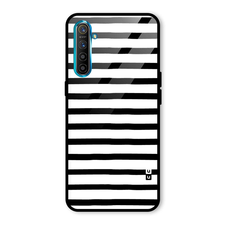 Elegant Basic Stripes Glass Back Case for Realme X2