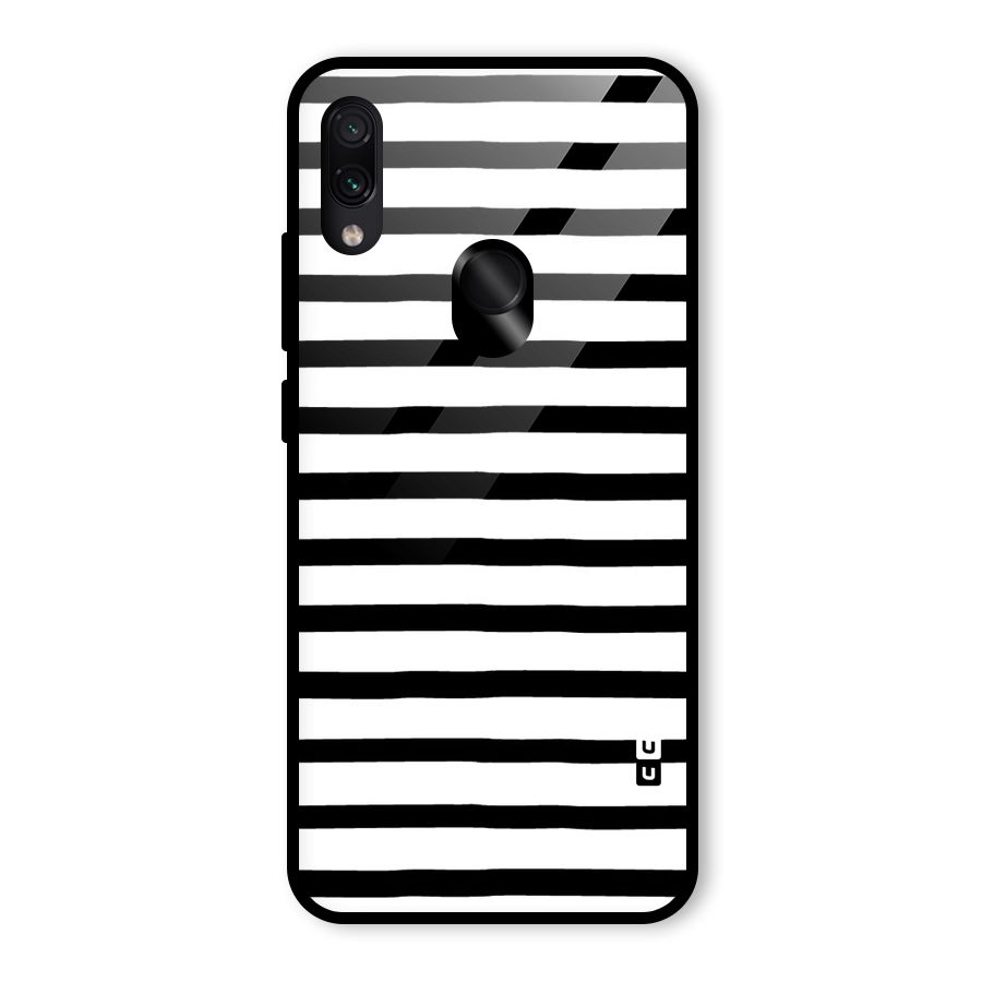 Elegant Basic Stripes Glass Back Case for Redmi Note 7