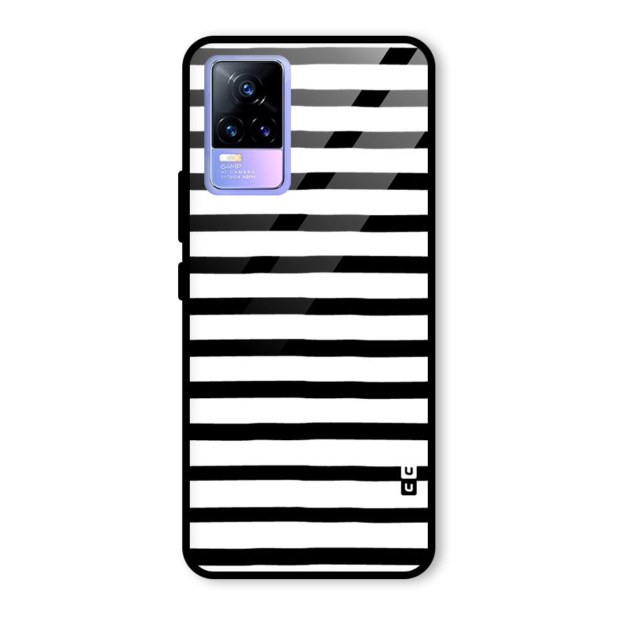 Elegant Basic Stripes Glass Back Case for Vivo Y73