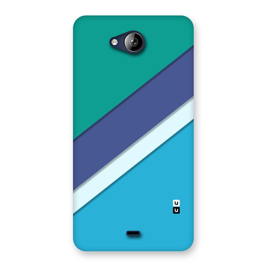 Elegant Colored Stripes Back Case for Canvas Play Q355