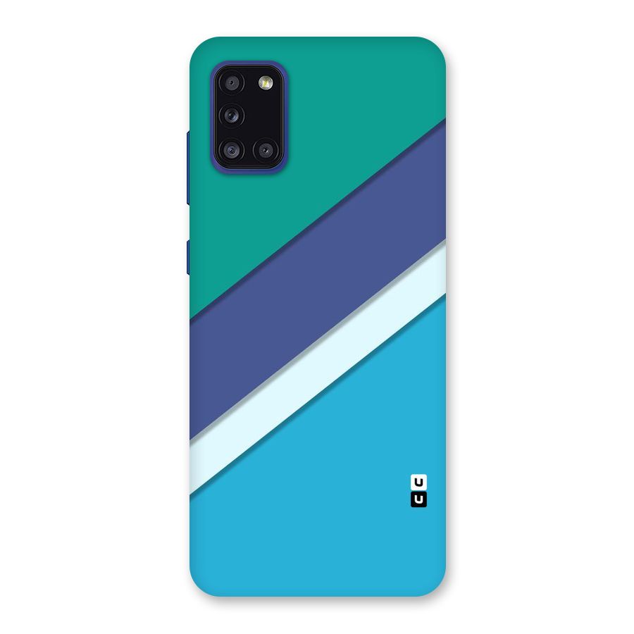 Elegant Colored Stripes Back Case for Galaxy A31