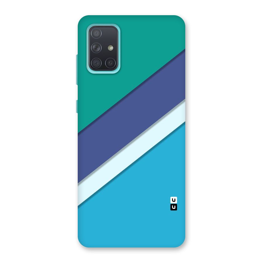 Elegant Colored Stripes Back Case for Galaxy A71