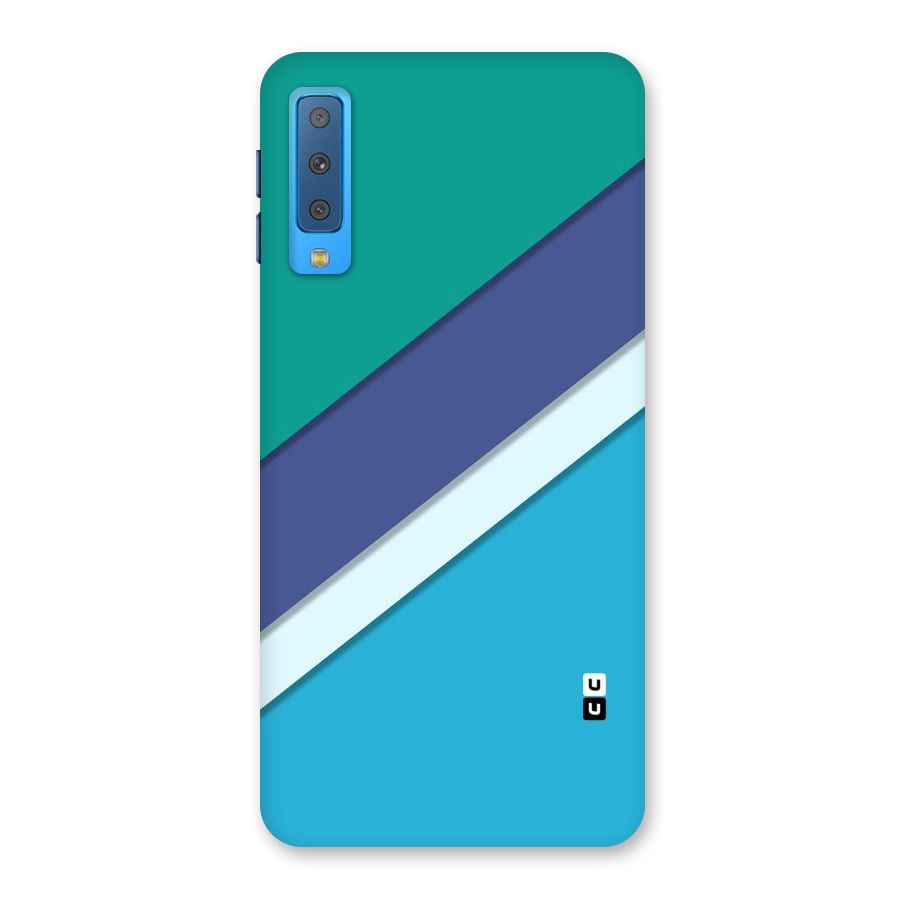 Elegant Colored Stripes Back Case for Galaxy A7 (2018)