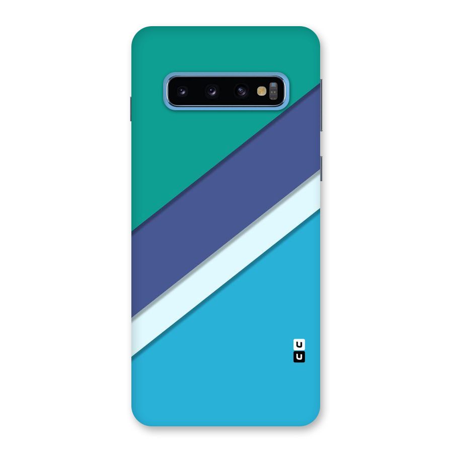 Elegant Colored Stripes Back Case for Galaxy S10