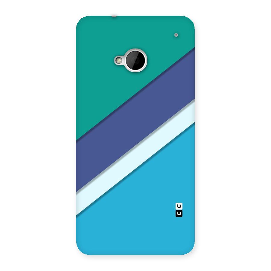 Elegant Colored Stripes Back Case for HTC One M7