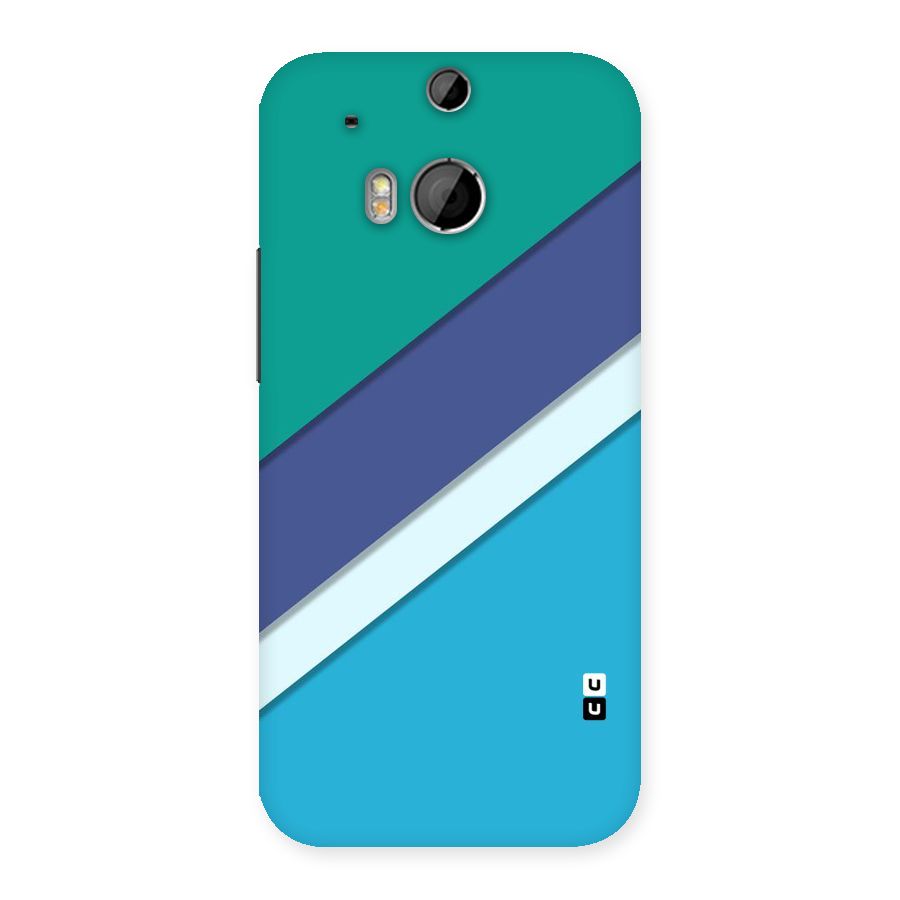 Elegant Colored Stripes Back Case for HTC One M8
