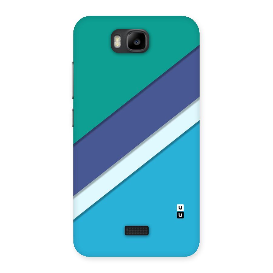 Elegant Colored Stripes Back Case for Honor Bee