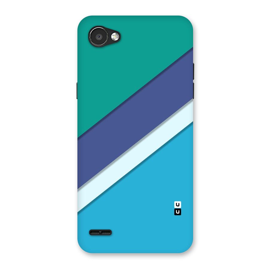 Elegant Colored Stripes Back Case for LG Q6