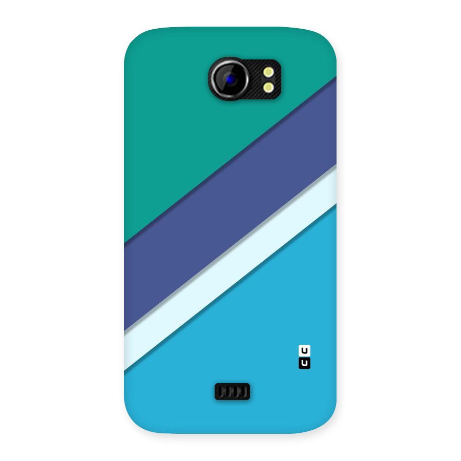 Elegant Colored Stripes Back Case for Micromax Canvas 2 A110