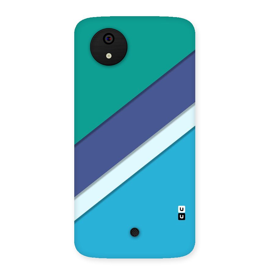 Elegant Colored Stripes Back Case for Micromax Canvas A1