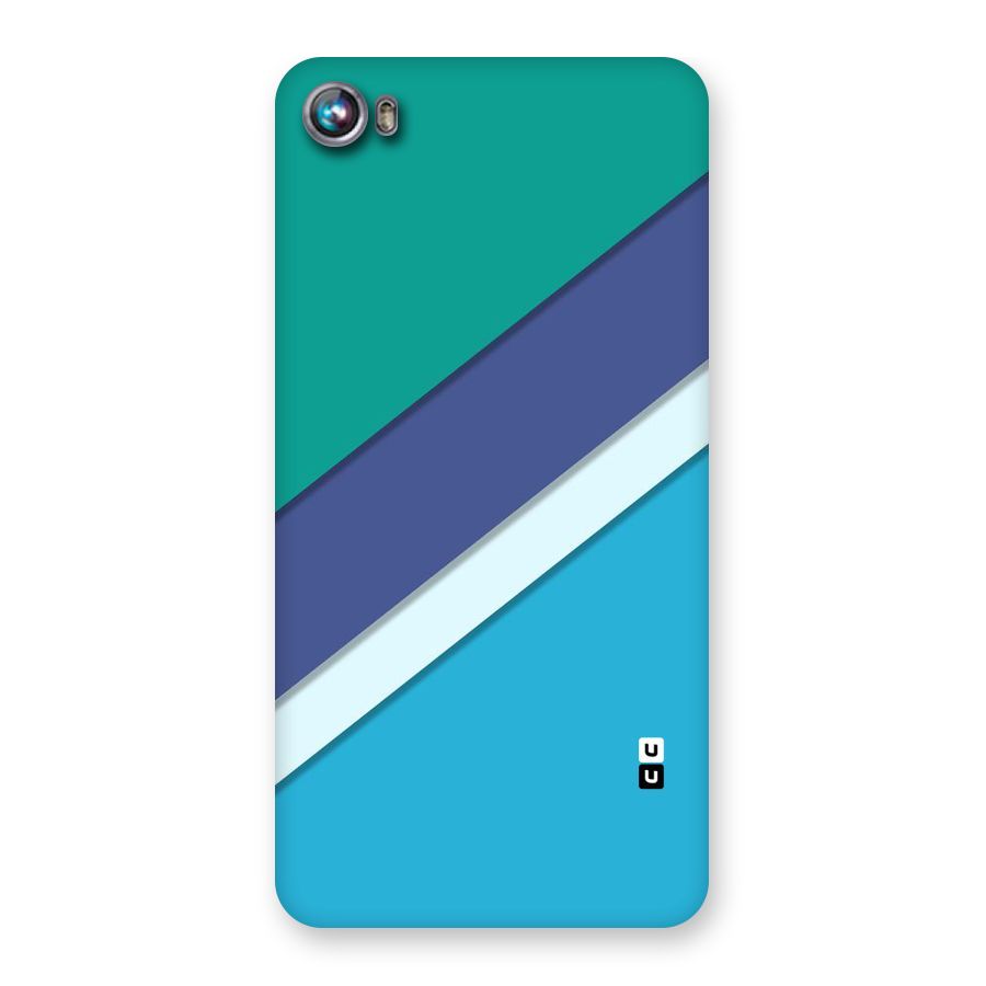 Elegant Colored Stripes Back Case for Micromax Canvas Fire 4 A107