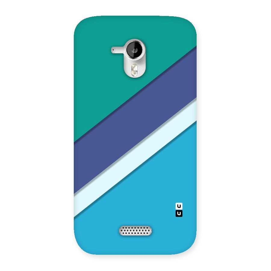 Elegant Colored Stripes Back Case for Micromax Canvas HD A116