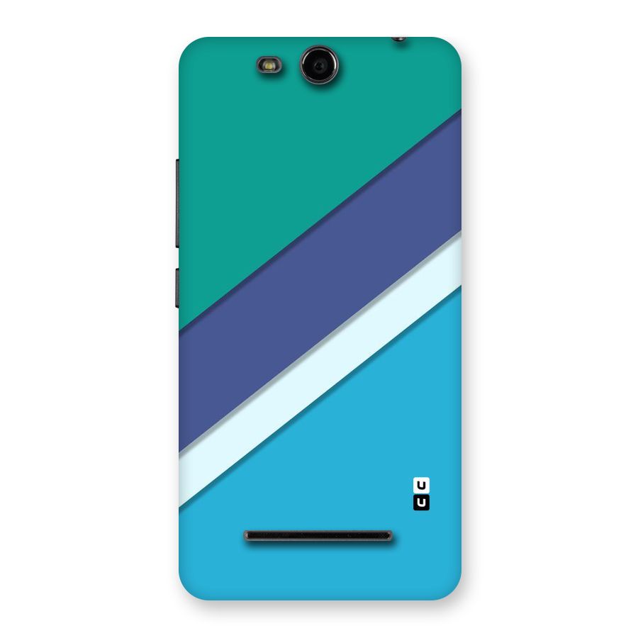 Elegant Colored Stripes Back Case for Micromax Canvas Juice 3 Q392