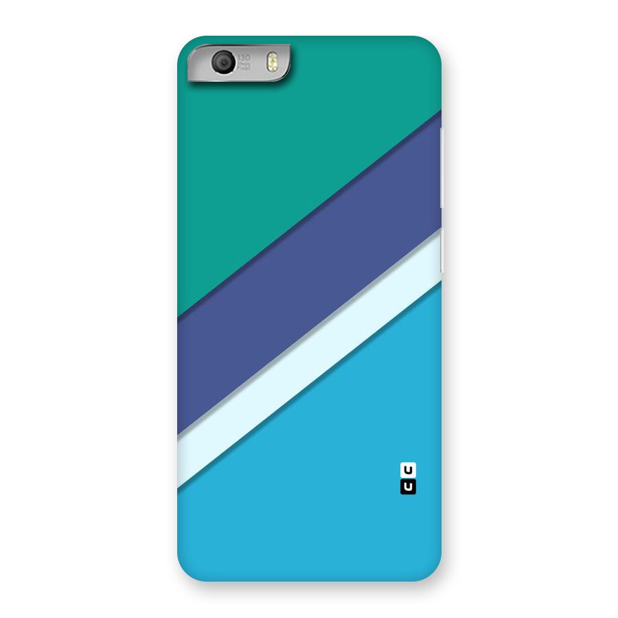 Elegant Colored Stripes Back Case for Micromax Canvas Knight 2
