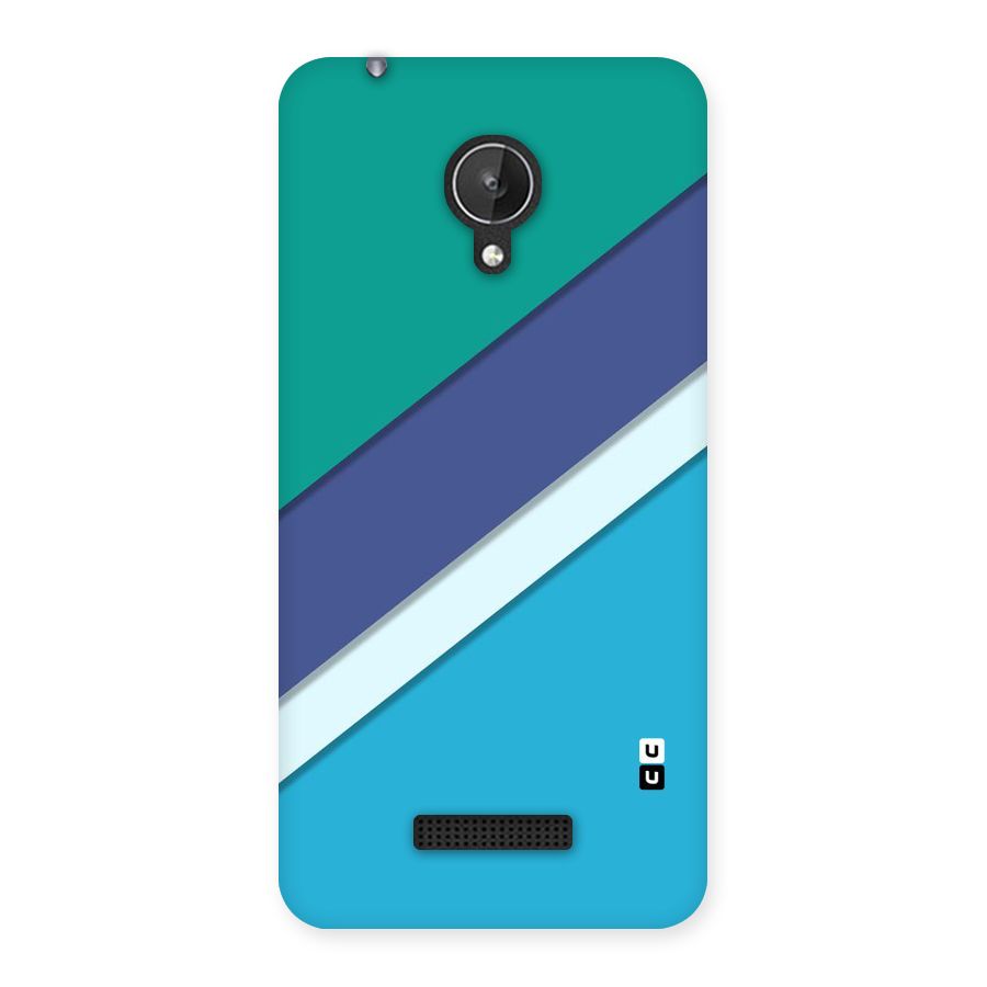 Elegant Colored Stripes Back Case for Micromax Canvas Spark Q380