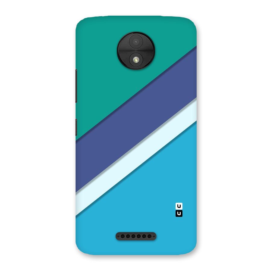 Elegant Colored Stripes Back Case for Moto C