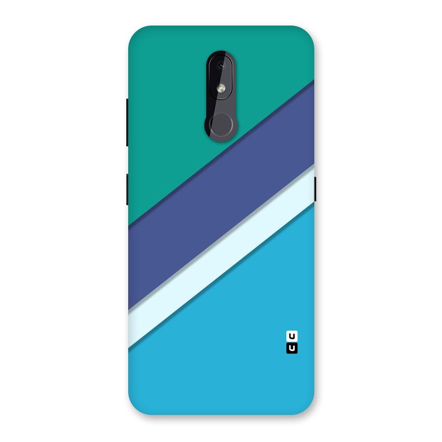 Elegant Colored Stripes Back Case for Nokia 3.2