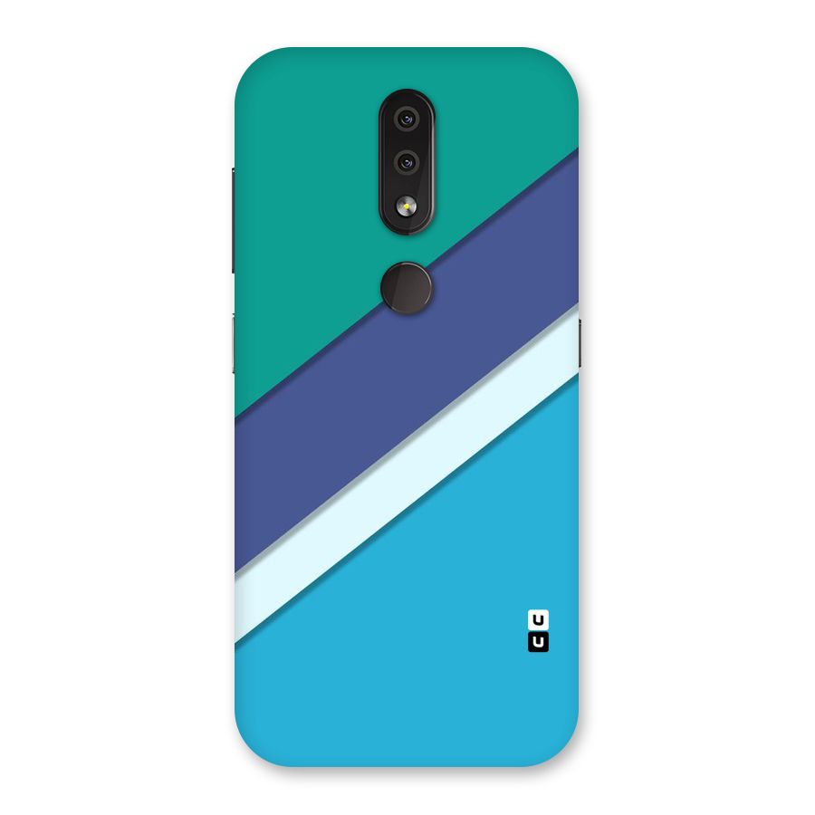 Elegant Colored Stripes Back Case for Nokia 4.2
