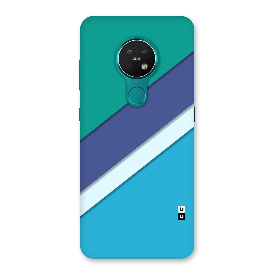Elegant Colored Stripes Back Case for Nokia 7.2