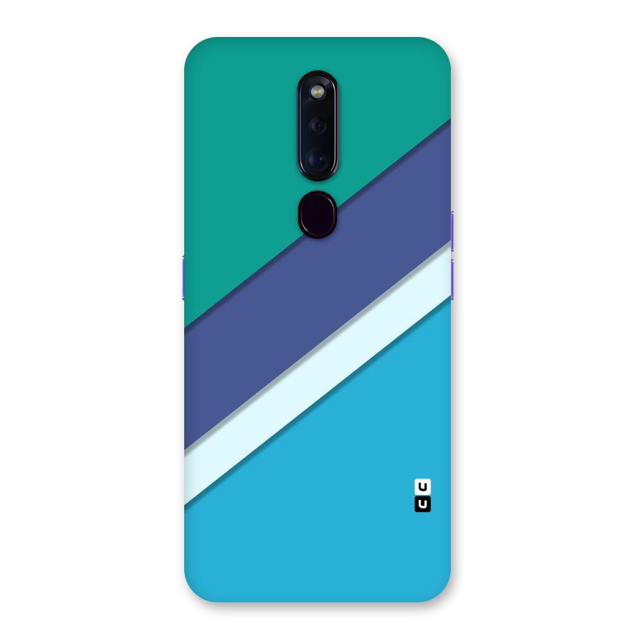 Elegant Colored Stripes Back Case for Oppo F11 Pro