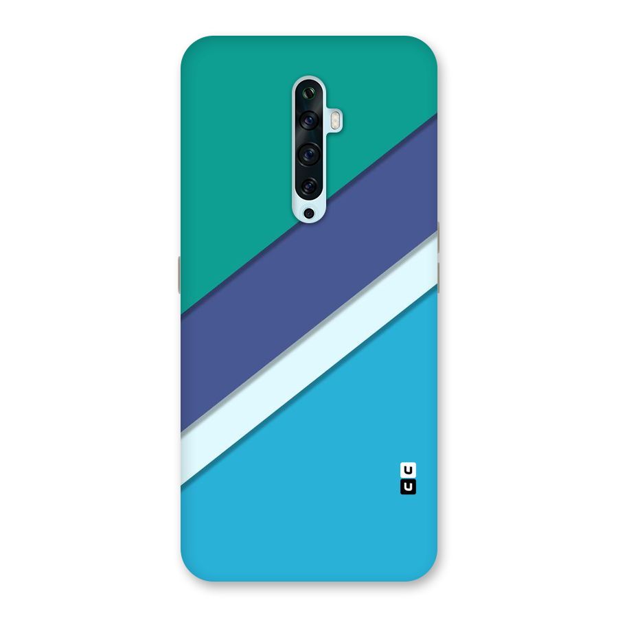 Elegant Colored Stripes Back Case for Oppo Reno2 F