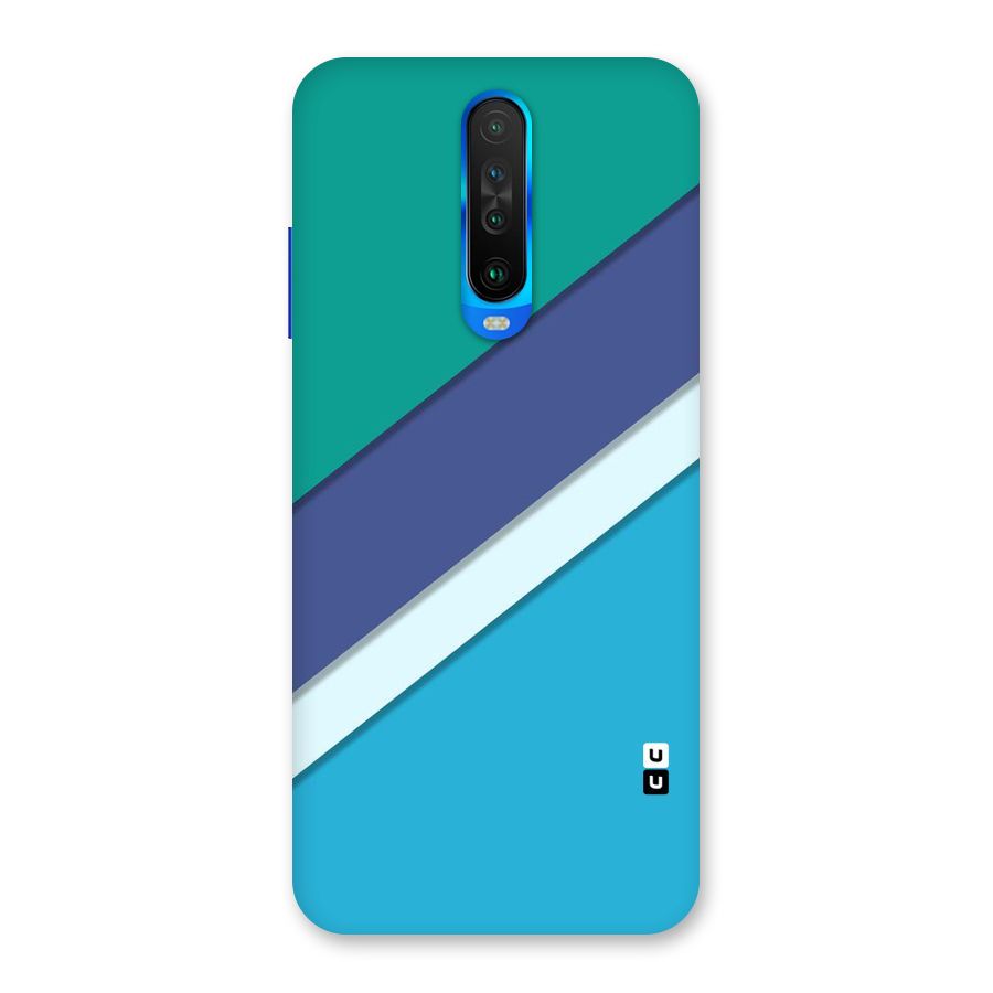 Elegant Colored Stripes Back Case for Poco X2