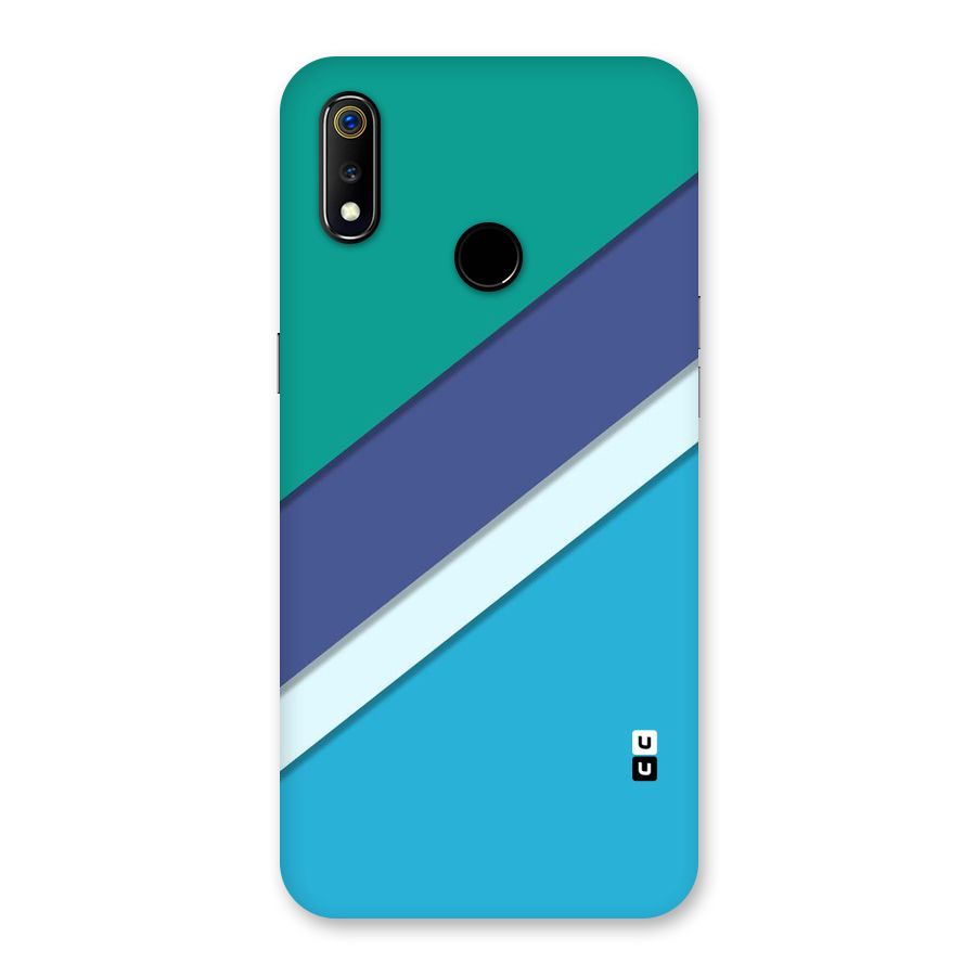 Elegant Colored Stripes Back Case for Realme 3