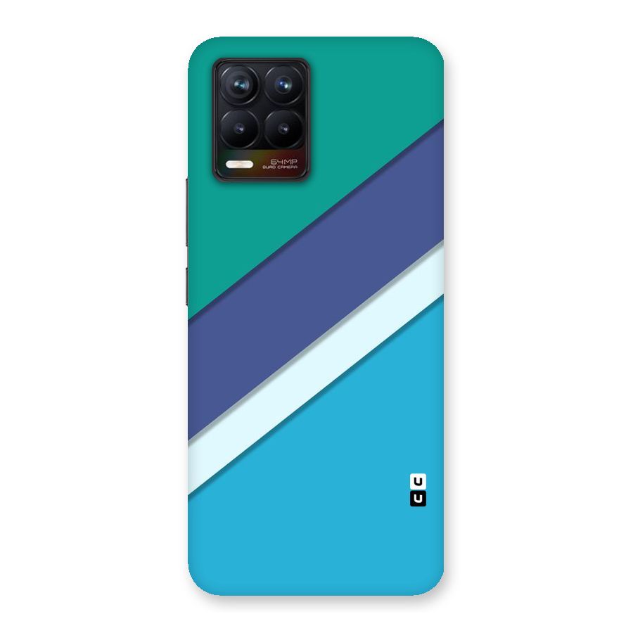Elegant Colored Stripes Back Case for Realme 8