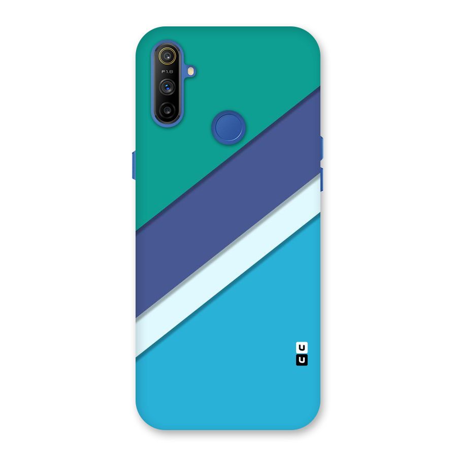 Elegant Colored Stripes Back Case for Realme Narzo 10A