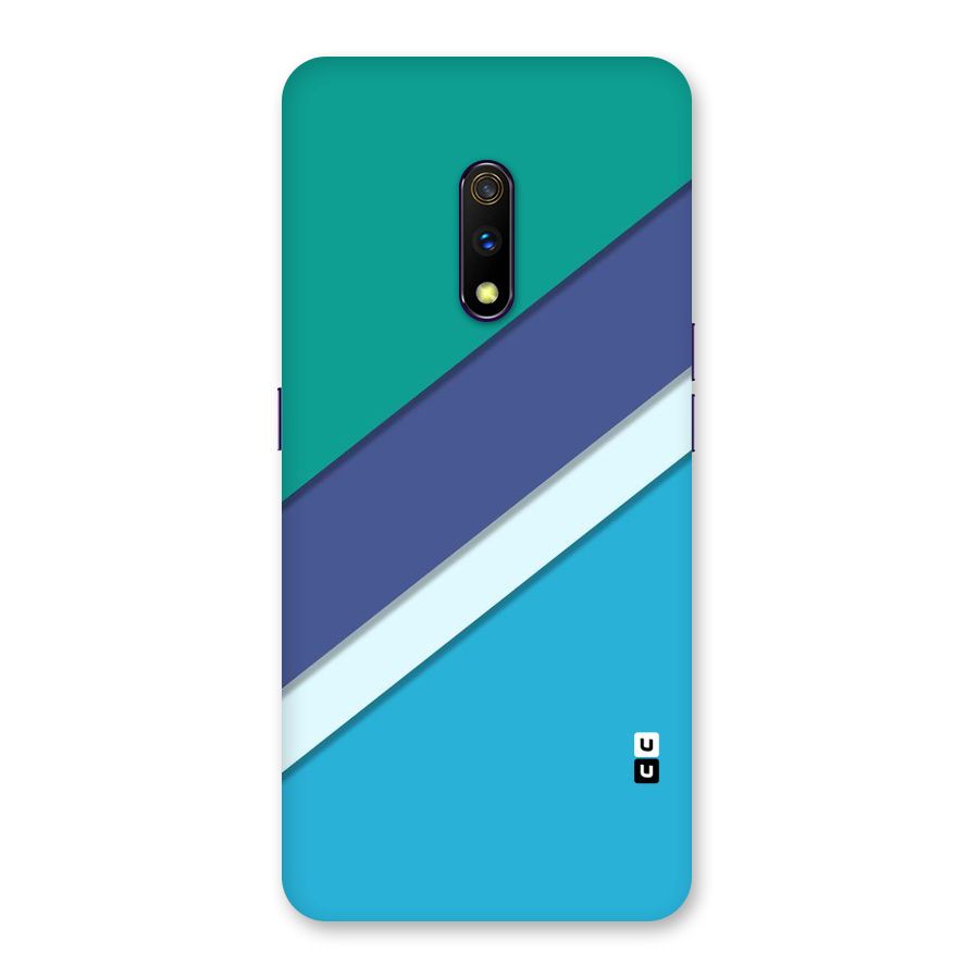 Elegant Colored Stripes Back Case for Realme X
