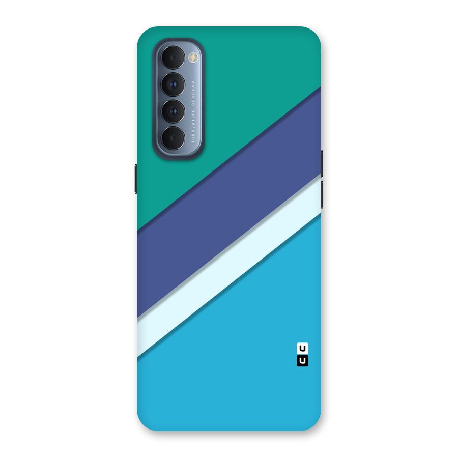Elegant Colored Stripes Back Case for Reno4 Pro