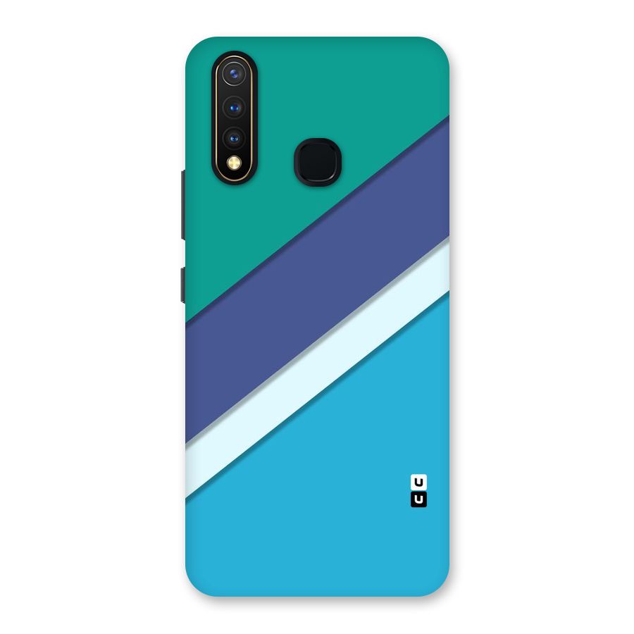 Elegant Colored Stripes Back Case for Vivo U20