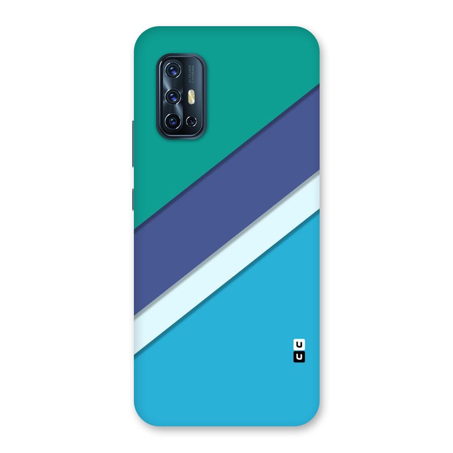 Elegant Colored Stripes Back Case for Vivo V17