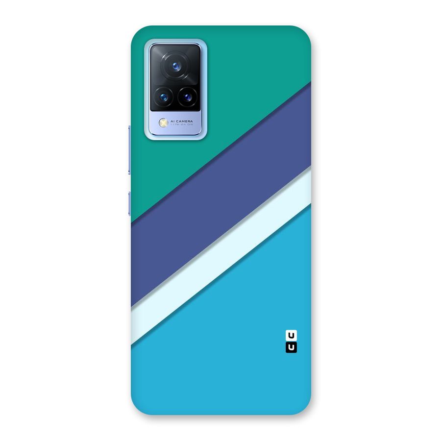 Elegant Colored Stripes Back Case for Vivo V21 5G