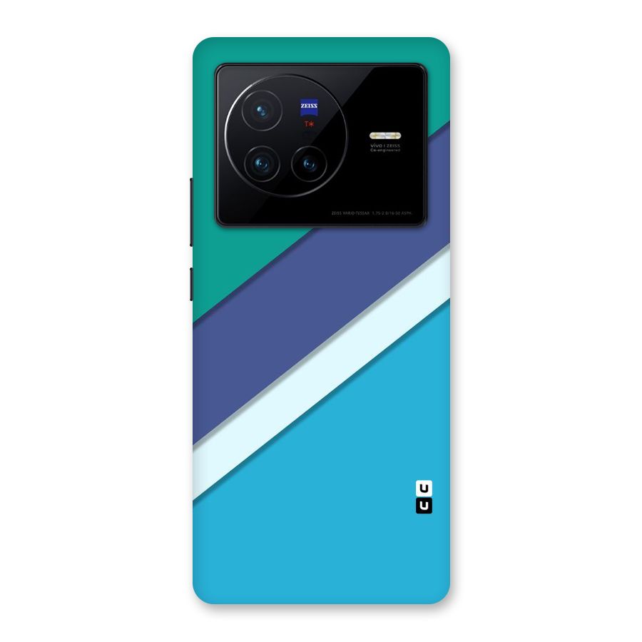 Elegant Colored Stripes Back Case for Vivo X80