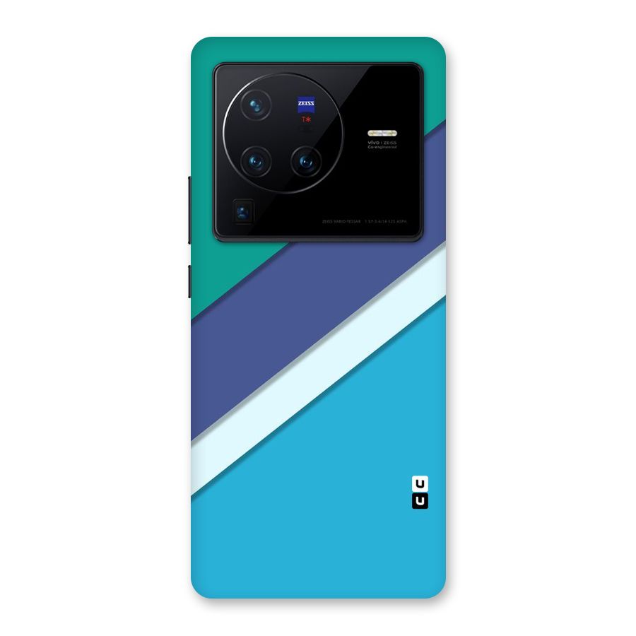 Elegant Colored Stripes Back Case for Vivo X80 Pro