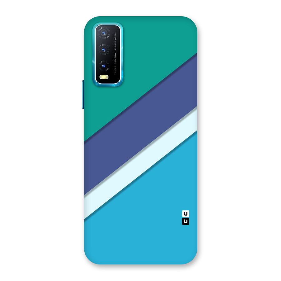 Elegant Colored Stripes Back Case for Vivo Y20