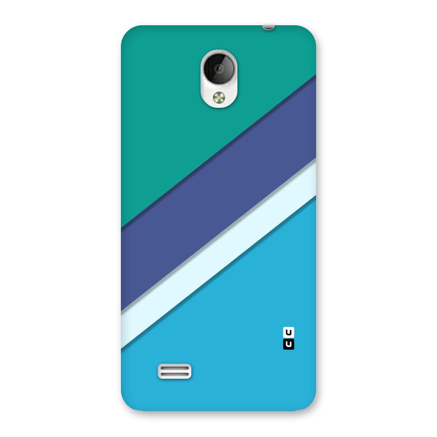 Elegant Colored Stripes Back Case for Vivo Y21