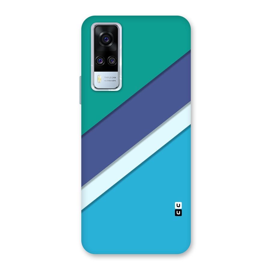 Elegant Colored Stripes Back Case for Vivo Y31