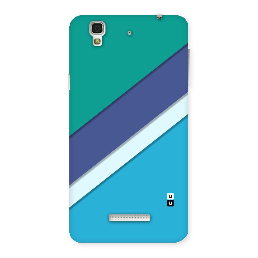 Elegant Colored Stripes Back Case for YU Yureka Plus
