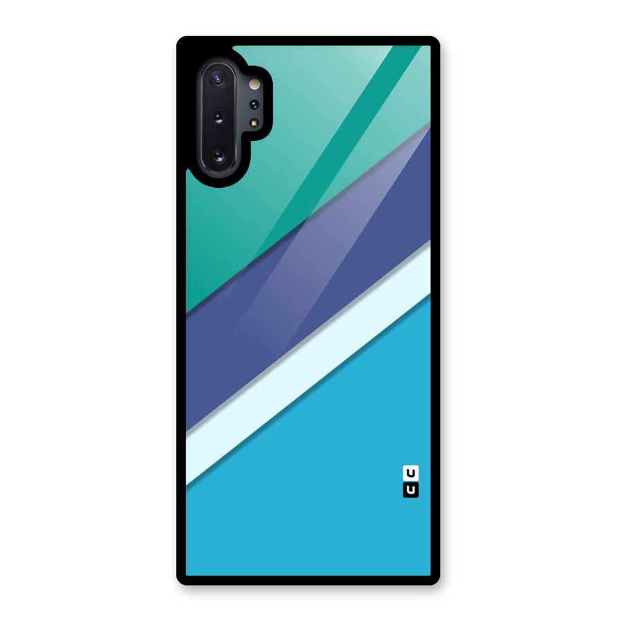 Elegant Colored Stripes Glass Back Case for Galaxy Note 10 Plus